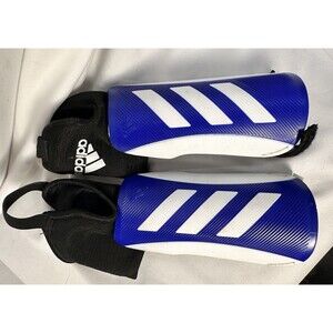 Adidas TIRO Soccer Shin Guards Youth One Size Lightweight Protective Blue White